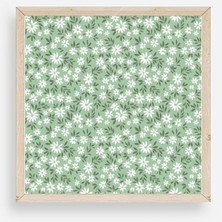 Sinems World Çiçekler Ahşap Çerçeveli Tablo