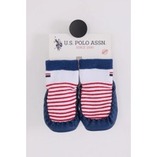 Bfs U.s. Polo N Çarık Çorap USB2600 Beyaz-Lacivert