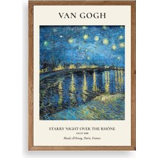 Sinems World Van Gogh Ahşap Çerçeveli Tablo