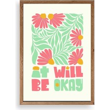 Sinems World Motto Ahşap Çerçeveli Tablo