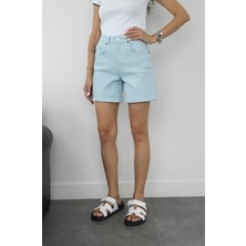 Havoş Bebe Mavisi Fit Denim Şort