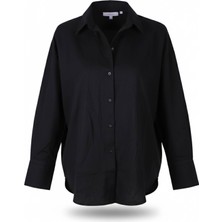 Trender 26YW29000007 Siyah Kadın Gömlek 16-7422