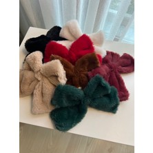 Busradan Design Büyük Kurdele Model Peluş Çıt Çıtlı Toka