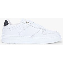 Tommy Hilfiger Th Monogram Deri Cupsole Spor Ayakkabı