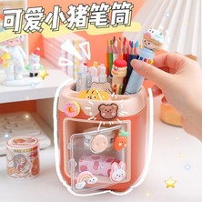 Kawaii Kedi Teddy Bear Ayıcık Masa Üstü Kalemlik Kalem Kutusu 1 Adet Düzenleyici Organizer Hediyelik