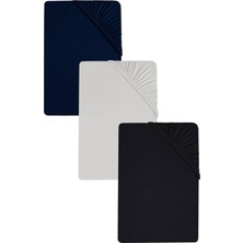 Cotenconcept 3 Adet Düz Pamuklu Tek Kişilik 140 x 200 cm Lastikli Penye Çarşaf