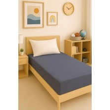 Cotenconcept 140 x 200 cm Düz Pamuklu Tek Kişilik Lastikli Fitted Penye Çarşaf