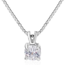 Kumi 925 Ayar Gümüş Kristal Taşlı Zincirli Kolye | Şık ve Zarif Kadın Kolye Modeli