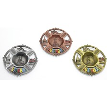 Bsre Istanbul Temalı Yöresel Metal Küllük Yuvarlak