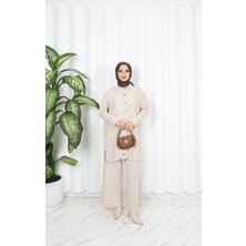 Nisum Moda Düğmeli Triko Pantolonlu Takım