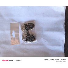 Topuz Motor Ferrari Logo Aksesuar yapıştırma 2li takım sıyah