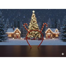 Lodperry Yılbaşı Şeker Motifli Tac (4 Lü )