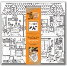 Elma Shop Funny Mat - Evim Güzel Evim 40X40CM