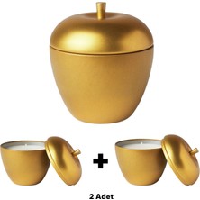 IKEA Vınterfınt Metal Kutuda Elma Şeklinde Kokulu Mum