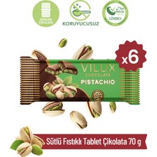 Milat Çikolata Milat Sütlü Fıstıklı Tablet Çikolata 6 × 70 g