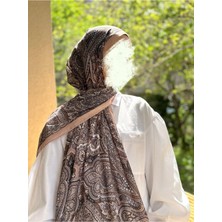 Shalby Kadın Pamuksu Etnik Desenli Soft Şal Açık Pudra