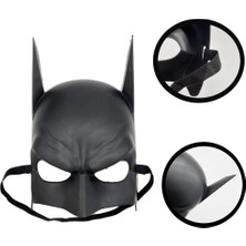 Siyah Çocuk Batman Maskesi Lastikli