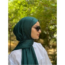 Shalby Tesettür Ipeksi Pamuk Jakar Lory Desen Şal Zümrüt