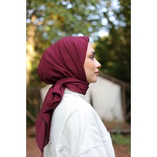 Shalby Tesettür Cotton Pamuklu Eşarp Bordo