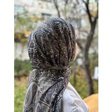 Shalby Tesettür Dalia Desen Pamuk Şal Haki