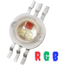 Powerr Led Aydınlatma 1 Watt 350MA 6 Bacaklı Rgb Power LED Pcb 10 Adet