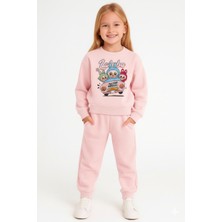 Little Tortoise Kız Çocuk Labubu Baskılı Kışlık Eşofman Takımı