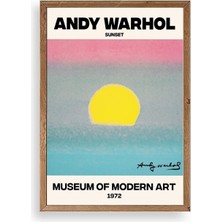 Sinems World Andy Warhol Ahşap Çerçeveli Tablo