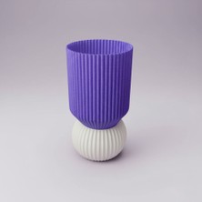 💡 Ribbed Masa Lambası – Modern & Heykelsi Işık | Kabuk Factory Tasarımı