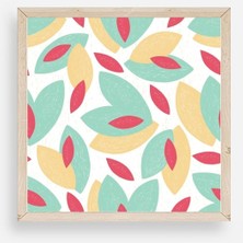 Sinems World Yaprak Ahşap Çerçeveli Tablo