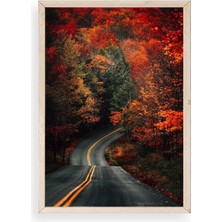 Sinems World Manzara Ahşap Çerçeveli Tablo