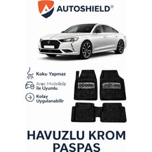Ds Automobiles Ds5 Serisi Tüm Modeller Ile Uyumlu Universal Derin Havuzlu Paspas Krom Karbon