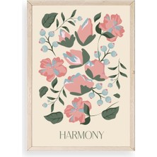 Sinems World Harmony Ahşap Çerçeveli Tablo