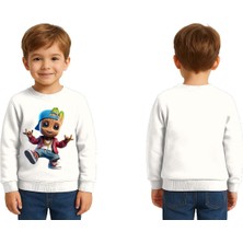Sedirli Unisex Groot Baskılı Çocuk Swaetshirt 3 Iplik Şardonlu