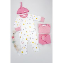Sezgibaby Kisecik 4'lü Kız Bebek Tulum Çoklu Set