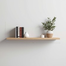 Defneli Uçan Raf | 10cm Duvar Rafı Dekoratif Kitaplık, Çiçeklik, Aksesuar Rafı