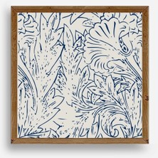 Sinems World Yaprak Ahşap Çerçeveli Tablo