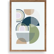 Sinems World Soyut Ahşap Çerçeveli Tablo