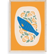 Sinems World Balık Ahşap Çerçeveli Tablo