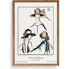 Sinems World Paris Şapkaları Ahşap Çerçeveli Tablo