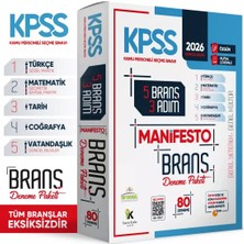 İnformal Yayınları 2026 KPSS Genel Kültür 3 Adım 5li Manifesto Dijital Çözümlü Branş Deneme Seti