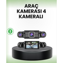 Zero Land Xmpdby Gps’li 4 Kameralı Araç Iç Dış Kayıt Sistemi 1080P Wifi Destekli