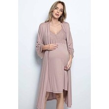 Monamise Dantelli Hamile Lohusa Sabahlık Takımı 18430