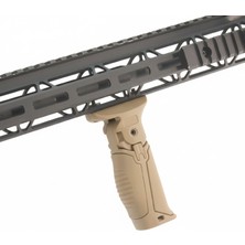 Dlg Tactical Katlanır Kaymaz Ön Tutamak M-Lok Tan (DLG-047-TN )