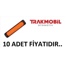  çakar lamba 24 ledli uzun tek fonksiyonlu (10 adet) sarı