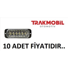  geniş çakar lamba 24 ledli (10 adet) beyaz