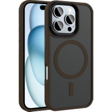 Canpay Apple iPhone 16 Pro Uyumlu Kılıf Mıknatıslı Wireless Magsafe Şarjlı Kadifemsi Mat Sert Pc Kapak