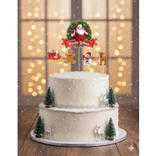 Dodomar Yılbaşı Temalı Büyük Kürdan Süsleri 5'li – Özel Figürlü Dekor