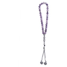 Bütüncül Şifa Lepidolit Doğal Taş Tesbih 33'lü