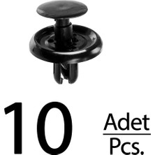 Alpha Auto Part Lexus Scion Peugeot Için Davlumbaz Klips - 10 Adet