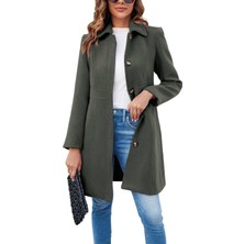 Barbora Dikiş Detaylı Kaşe Kadın Kaban